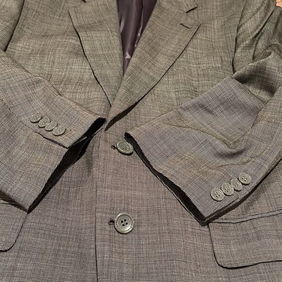 Richard Harris Men’s Wool Blazer Sport Coat Jacket Black Size 38S - Picture 13 of 13